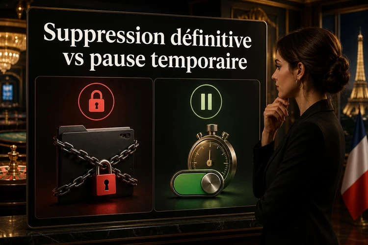 Suppression définitive vs pause temporaire